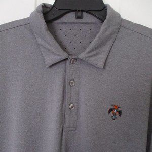 SanSoleil Mens L/S "Thunderbird C.C." (CA) Gray Golf Polo Shirt - Large Slim